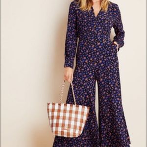 Anthropologie Loveland Wide Leg Jumpsuit size 10